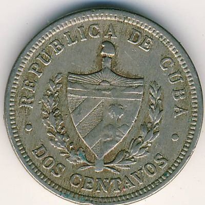 Куба 2 сентаво 1916 год