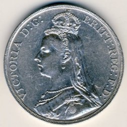 Великобритания 1 крона 1891 год