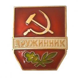 Значок Дружинник. СССР 