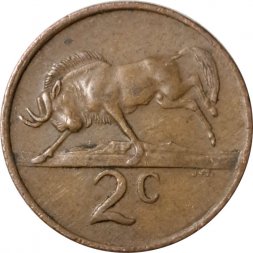 ЮАР 2 цента 1982 год - Окончание президентства Бальтазара Йоханнеса Форстера