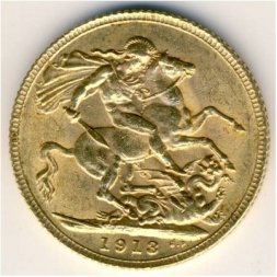 Великобритания 1 соверен 1913 год