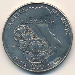 Куба 1 песо 1990 год