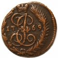 Полушка 1769 год ЕМ Екатерина II (1762 - 1796) - XF