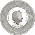 Острова Кука 10 долларов 2015 год - Винсент Ван Гог