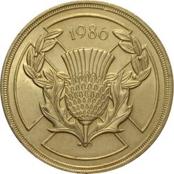Великобритания 2 фунта 1986 год - XIII Игры Содружества