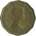 Великобритания 3 пенса 1961 год