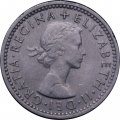 Великобритания 6 пенсов 1960 год
