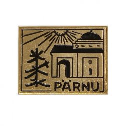 Значок Пярну. Pärnu. Эстония. Собор (тип 1)