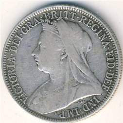Великобритания 2 шиллинга (1 флорин) 1896 год