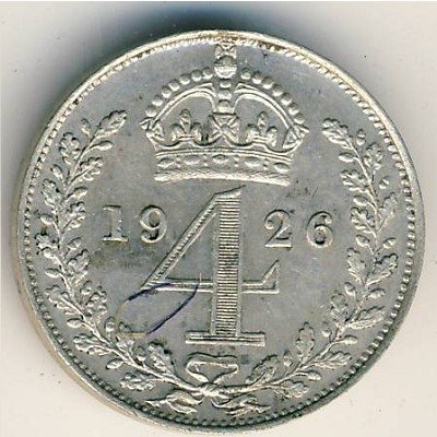Великобритания 4 пенса 1926 год