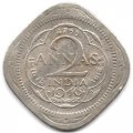 Британская Индия 2 анны 1946 год (&quot;•&quot; - Бомбей)