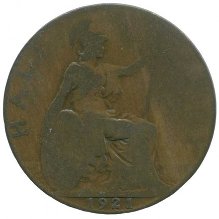 Великобритания 1/2 пенни 1921 год