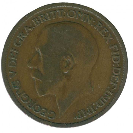 Великобритания 1/2 пенни 1921 год