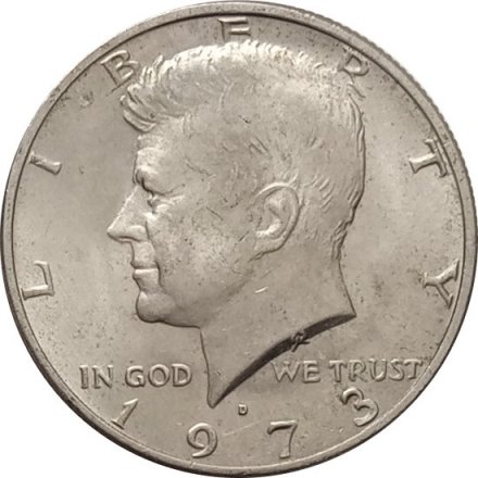 США 1/2 доллара 1973 год - Джон Кеннеди (D)