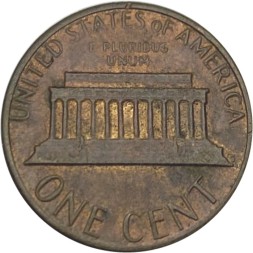 США 1 цент 1983 год - Авраам Линкольн (без отметки МД)