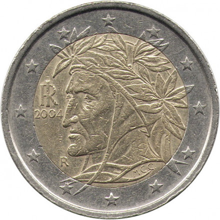 Италия 2 евро 2004 год