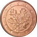 Германия 1 евроцент 2007 год (F)