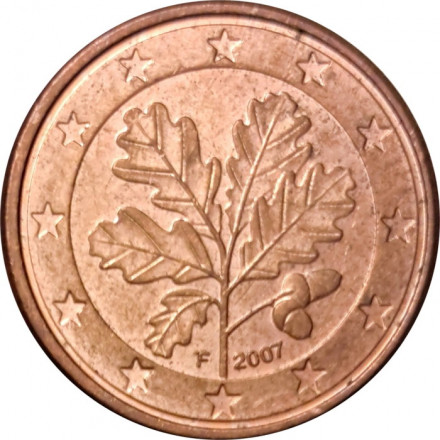 Германия 1 евроцент 2007 год (F)