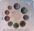 Евро серия Италия 2017 года (9 монет) в банковской упаковке