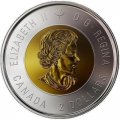Канада 2 доллара 2018 год - 100 лет со дня окончания Первой Мировой войны (Цветная)