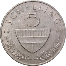 Австрия 5 шиллингов 1989 год