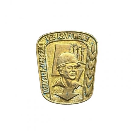 Значок ГДР. VEB Kraftwerke Lübbenau - Vetschau. Электростанции