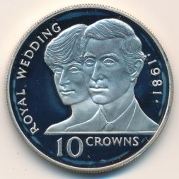 Теркс и Кайкос 10 крон 1981 год