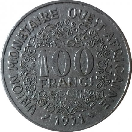 Западная Африка 100 франков 1971 год