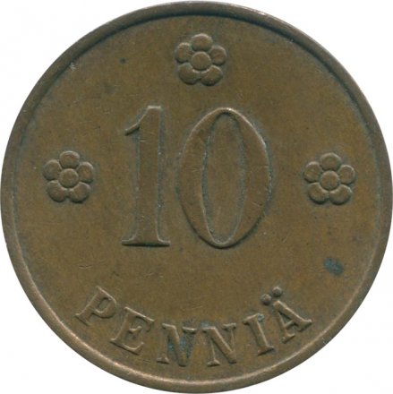 Финляндия 10 пенни 1936 год