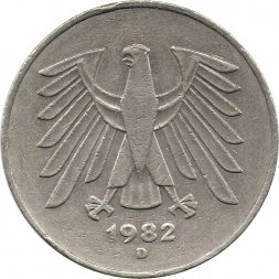 ФРГ 5 марок 1982 год (D)