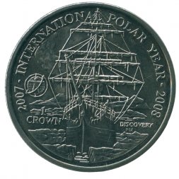 Фолклендские острова 1 крона 2007 год - Международный полярный год