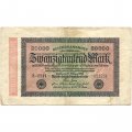 Германия (Веймарская Республика) 20000 марок 1923 год - Водяной знак - орнамент звезды - VF