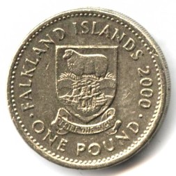 Монета Фолклендские острова 1 фунт 2000 год