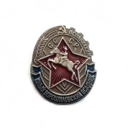 Знак "Юный Ворошиловский всадник" Осоавиахим СССР (копия)
