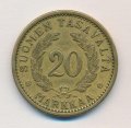 Финляндия 20 марок 1936 год (маленький тираж)