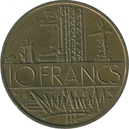 Франция 10 франков 1979 год