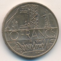 Монета Франция 10 франков 1979 год