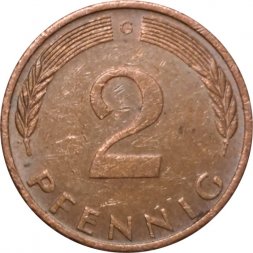ФРГ 2 пфеннига 1973 год (G)