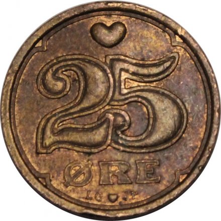 Дания 25 эре 1997 год