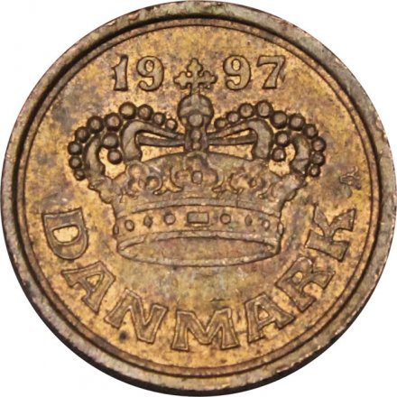 Дания 25 эре 1997 год