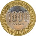 Экваториальная Гвинея 1000 франков 2020 год - Антилопы