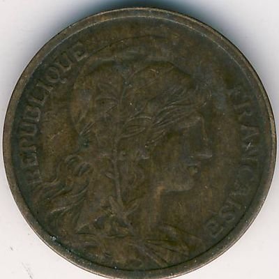 Франция 2 сантима 1914 год