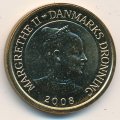 Дания 10 крон 2008 год - Международный полярный год. Сириус (Al-Br)