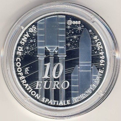 Франция 10 евро 2014 год