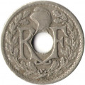 Франция 5 сантимов 1925 год (Новый тип: Отверстие в центре)