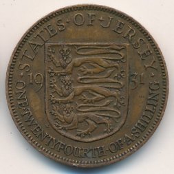 Джерси 1/24 шиллинга 1931 год