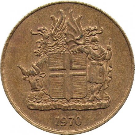 Исландия 1 крона 1970 год