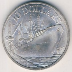 Сингапур 10 долларов 1977 год