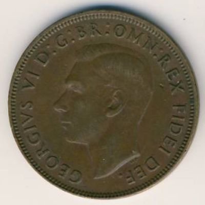 Австралия 1 пенни 1950 год (Точка после &quot;PENNY&quot;)