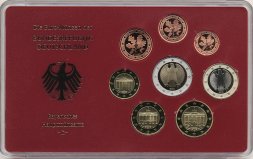 Евро серия Proof Германия 2002 год - Монетный двор «D» (8 монет)